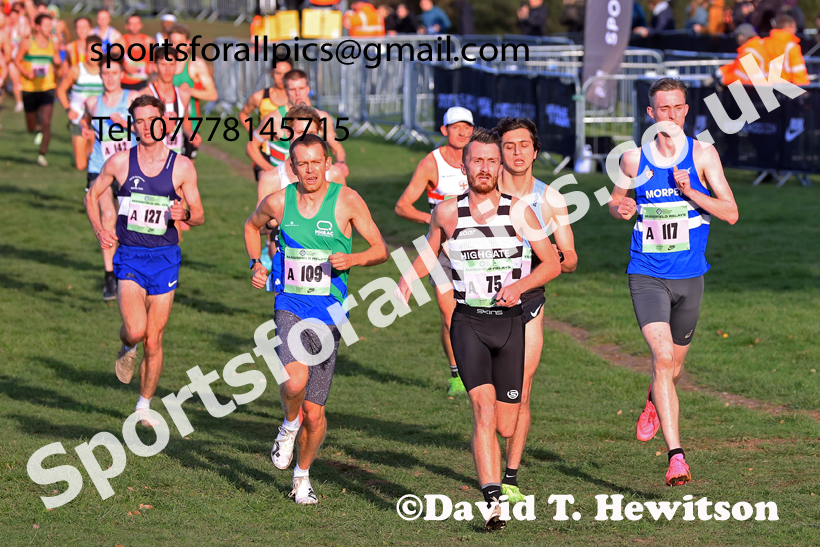 Senior Mens 2025 National Cross Country Relays, Berry Hill Park, Mansfield. Photo: David T. Hewitson/Sports for All Pics